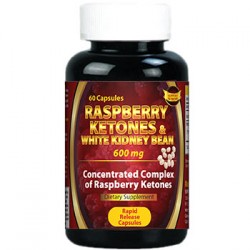 Raspberry Ketones and White Kidney Bean 600mg Complex