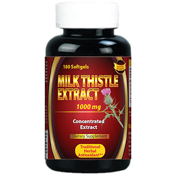 Milk Thistle 4:1 Extract 1000 mg (Silymarin)
